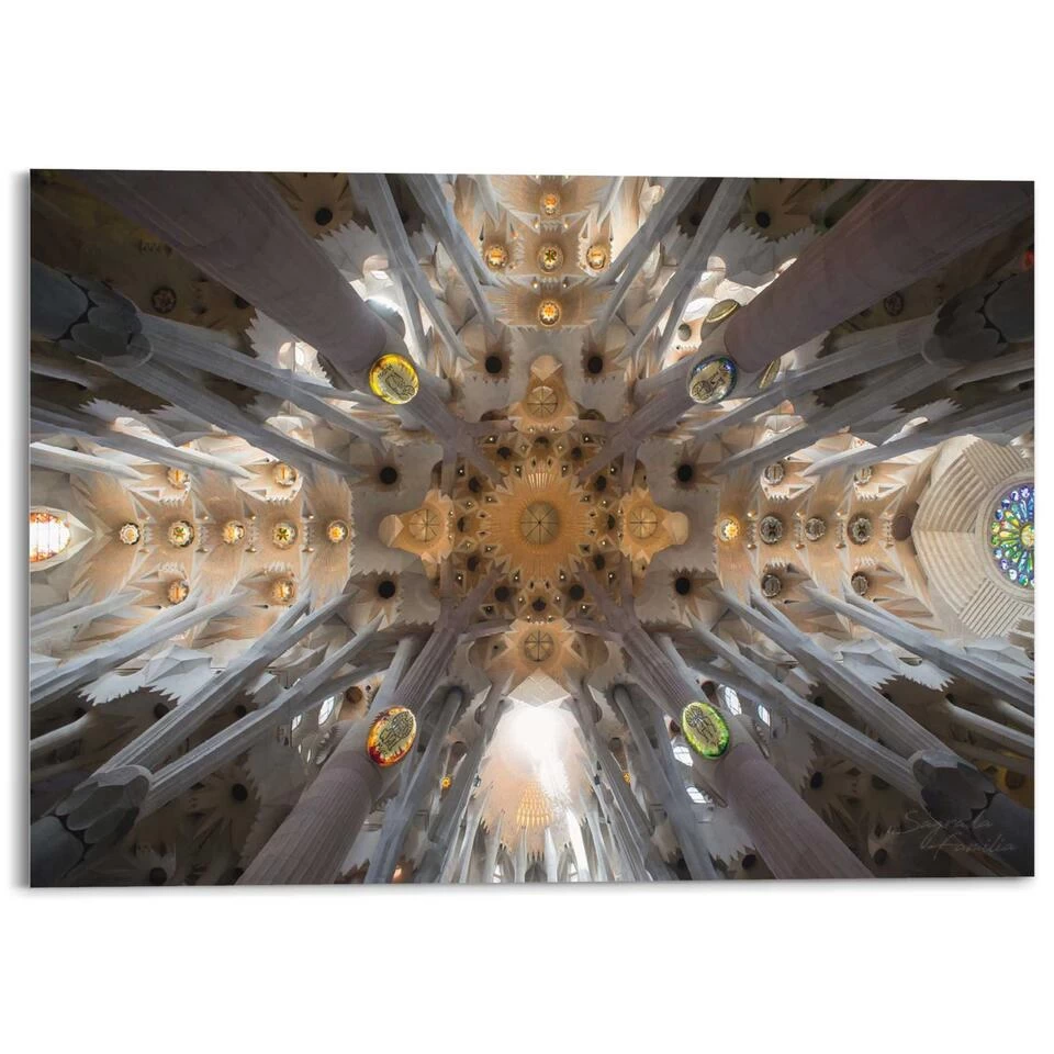 Plexiglasschilderij Sagrada Familia 100x140 Cm Bont 1 Plexiglasschilderij Sagrada Familia 100x140 Cm Bont
