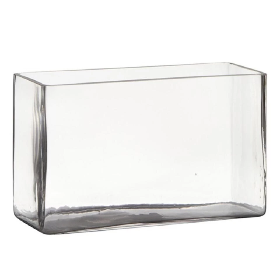 Hakbijl Glass Vaas - Transparant - Rechthoek - Glas - 25 X 10 X 15 Cm 1 Hakbijl Glass Vaas - Transparant - Rechthoek - Glas - 25 X 10 X 15 Cm
