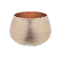 Cosy @ Home Waxinelichthouder - Rose Goud - Aluminium - 10 Cm