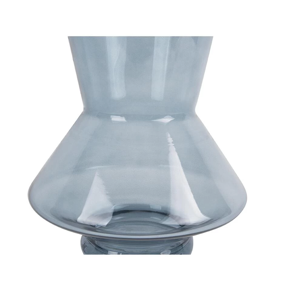 PRESENT TIME Vaas Glow - Glas Donkerblauw - Large - 17x28cm 4 PRESENT TIME Vaas Glow - Glas Donkerblauw - Large - 17x28cm - Afbeelding 4