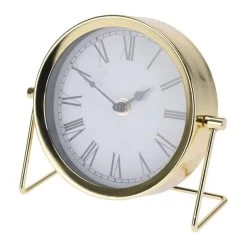 Orange85 Tafelklok Goud Metaal 16 Cm Klokken Binnen Decoratieve Accessoires