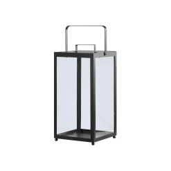 Beliani Windlichtzuilen LEPAR - Zwart Ijzer