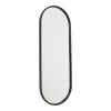 Fragix Boston Spiegel Ovaal - Zwart - 80x30
