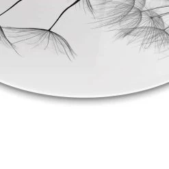 Plexiglasschilderij Paardenbloem Ø 50 Cm Zwart-Wit -Home Decoration Store 1000047083 0103