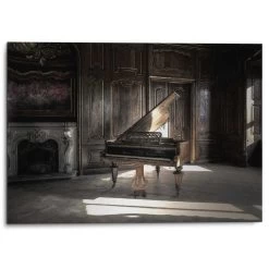 Alu-Dibond Piano 50x70 Cm Bruin