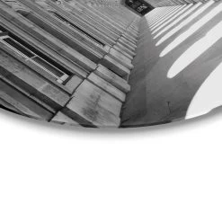 Plexiglasschilderij Het Paleisplein Ø 70 Cm Zwart-Wit -Home Decoration Store 1000047123 0103