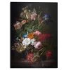 Alu-Dibond De Heem Bloemen 140x100 Cm Zwart