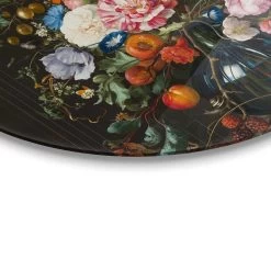 Plexiglasschilderij De Heem Stilleven Met Bloemen Op Vaas Ø 70 Cm Bont -Home Decoration Store 1000047136 0103