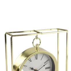 Orange85 Tafelklok Hangmodel Goud Metaal 25 Cm Klok Op Standaard Decoratie -Home Decoration Store 1000049616 0110