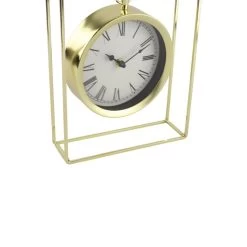 Orange85 Tafelklok Hangmodel Goud Metaal 25 Cm Klok Op Standaard Decoratie -Home Decoration Store 1000049616 0111