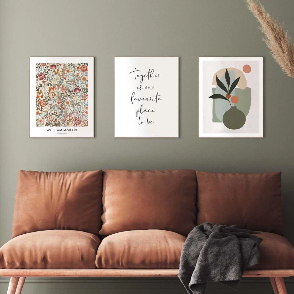 Set Poster Met Lijst - Warm Botanics 2 Set Poster Met Lijst - Warm Botanics - Afbeelding 2