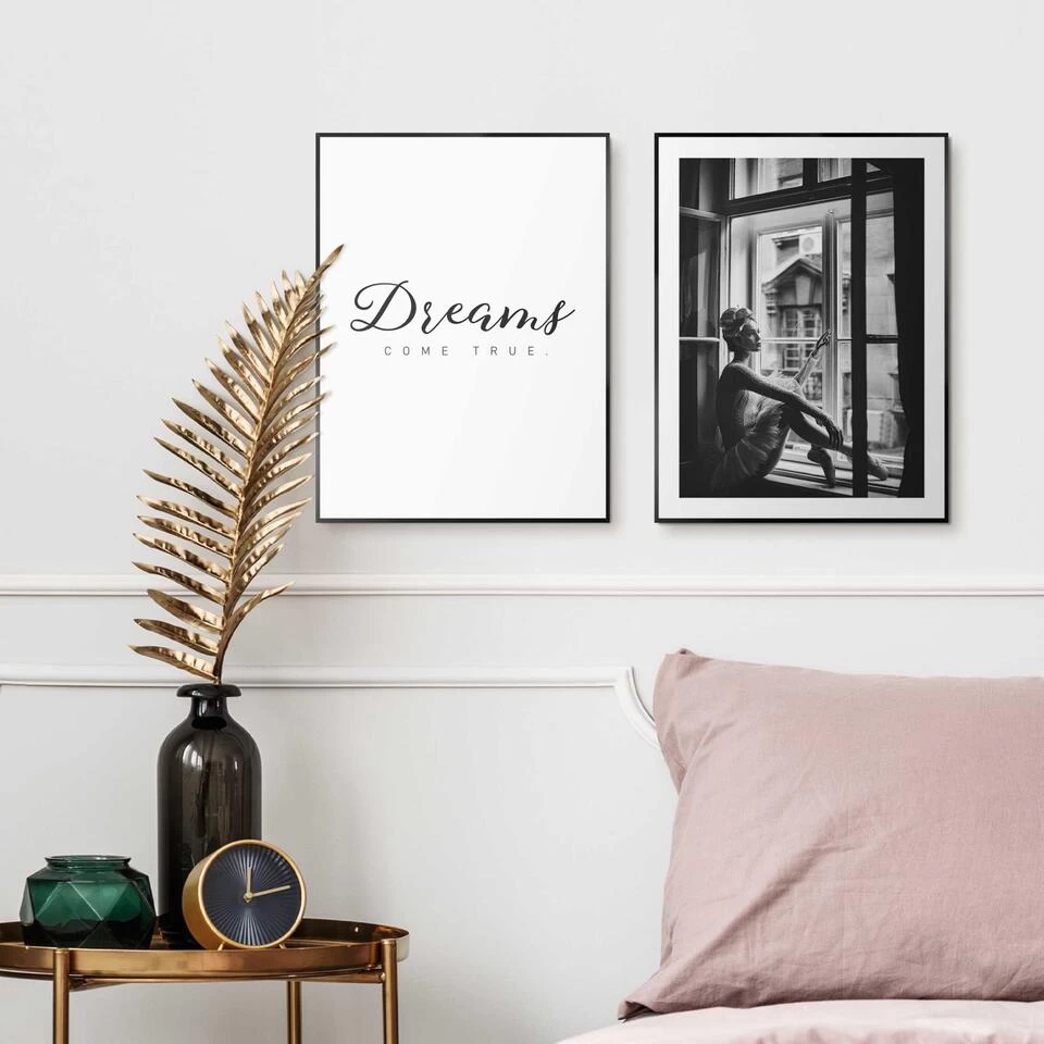 Set Poster Met Lijst - Ballerina 2 Set Poster Met Lijst - Ballerina - Afbeelding 2