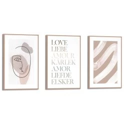 Set Poster Met Lijst - Earth Love