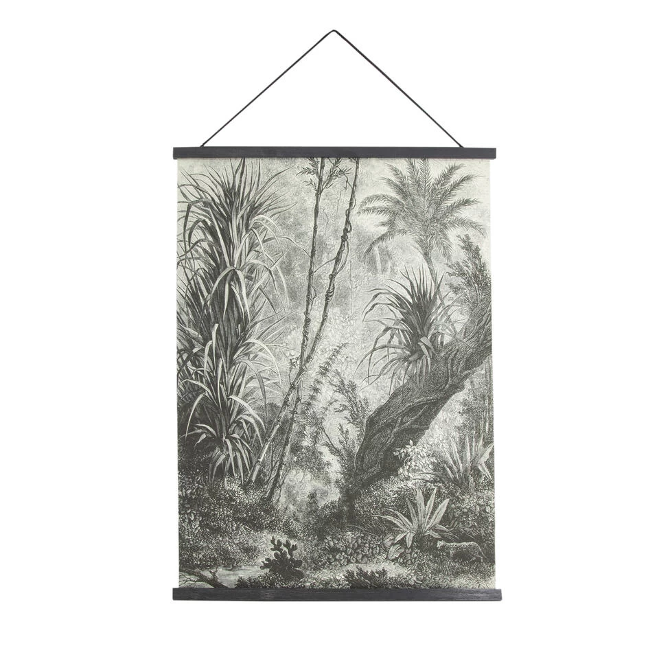 Art For The Home - Textielposter - Jungle Amazone - 80x60cm 1 Art For The Home - Textielposter - Jungle Amazone - 80x60cm