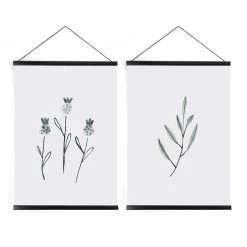 Art For The Home - Hanging Poster Set Van 2 - Botanisch Duo - 2 X