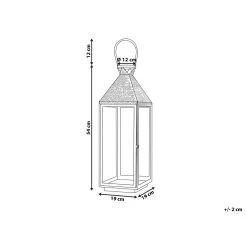 Beliani Windlichtzuilen BALI - Zwart Rvs -Home Decoration Store 1000057082 0102