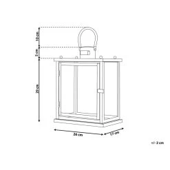 Beliani Windlichtzuilen TENERIFE - Zwart Rvs -Home Decoration Store 1000057086 0102
