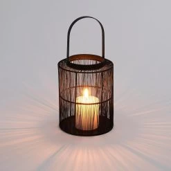 House Of Seasons Yves Lantaarn - H19 X Ø15 Cm - Zwart -Home Decoration Store 1000057129 0111