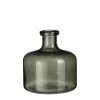Mica Decorations Regal Glazen Fles - H21,5 X Ø20 Cm - Groen