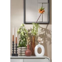 Mica Decorations Gardo Kandelaar - H26 X Ø6 Cm - Zwart 5 Mica Decorations Gardo Kandelaar - H26 X Ø6 Cm - Zwart -Home Decoration Store 1000057265 0110