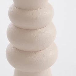 Mica Decorations Rollo Kandelaar - H18,5 X Ø6 Cm - Off White -Home Decoration Store 1000057273 0110