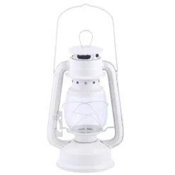 Fancy Flames Stormlantaarn - Wit - Metaal - Windlicht - 15 X 24 Cm