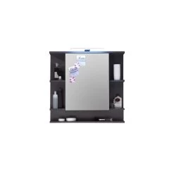 Hioshop Spiegelkast TetisBad Mdf - 1 Deurs - Grafiet