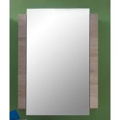 Hioshop Spiegelkast CampusBad Mdf - 1 Deurs - Eiken Decor -Home Decoration Store 1000062599 0111