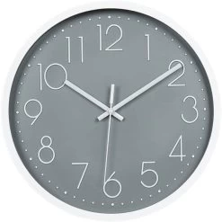 LW Collection Keukenklok Arabella Grijs 30cm