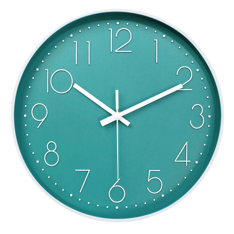 LW Collection Keukenklok Yara Groen Wit 30cm 1 LW Collection Keukenklok Yara Groen Wit 30cm