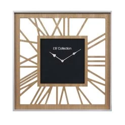 LW Collection Wandklok Zayden Hout 60cm