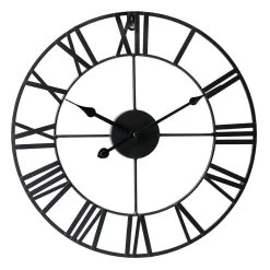 LW Collection Wandklok Olivier Zwart 60cm