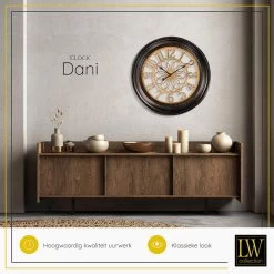 LW Collection Wandklok Dani 58cm -Home Decoration Store 1000064344 0103