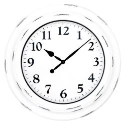 LW Collection Wandklok Nikki1 53cm - Muurklok Wit