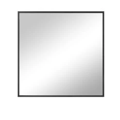 LW Collection Wandspiegel Zwart Vierkant 80x80 Cm Metaal