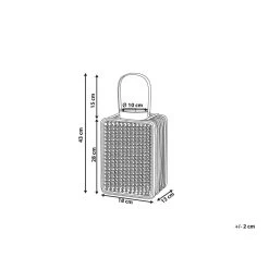 Beliani Lantaarn BANTUL - Natuurlijk Pe Rotan -Home Decoration Store 1000064789 0102