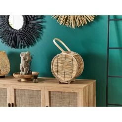 Beliani Lantaarn BISTAL - Natuurlijk Rotan -Home Decoration Store 1000064790 0103