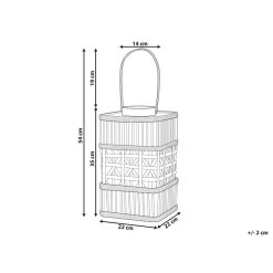 Beliani Lantaarn LUMBIS - Natuurlijk Bamboehout -Home Decoration Store 1000064793 0102