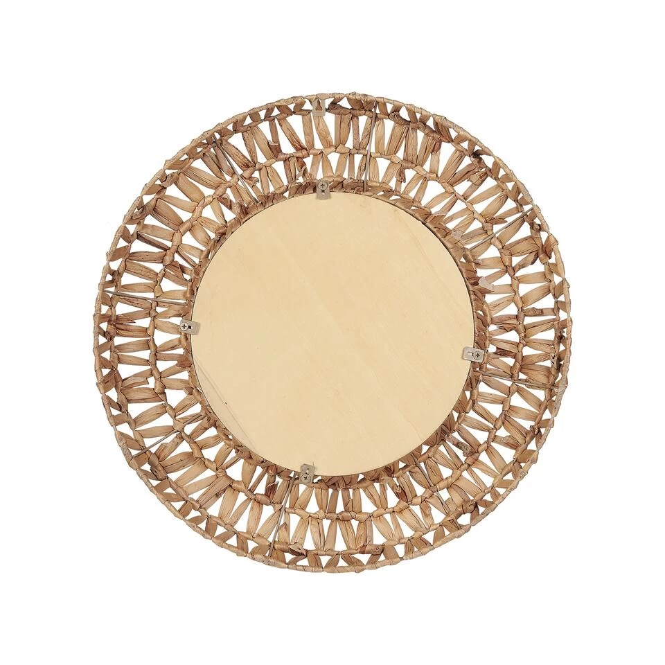 Beliani Wandspiegel SABAOI - Natuurlijk Waterhyacinth 4 Beliani Wandspiegel SABAOI - Natuurlijk Waterhyacinth - Afbeelding 4