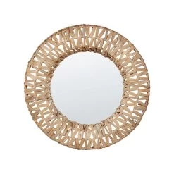 Beliani Wandspiegel SABAOI - Natuurlijk Waterhyacinth