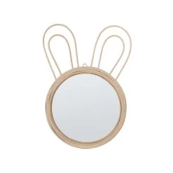 Beliani Wandspiegel GOLONG - Natuurlijk Rotan