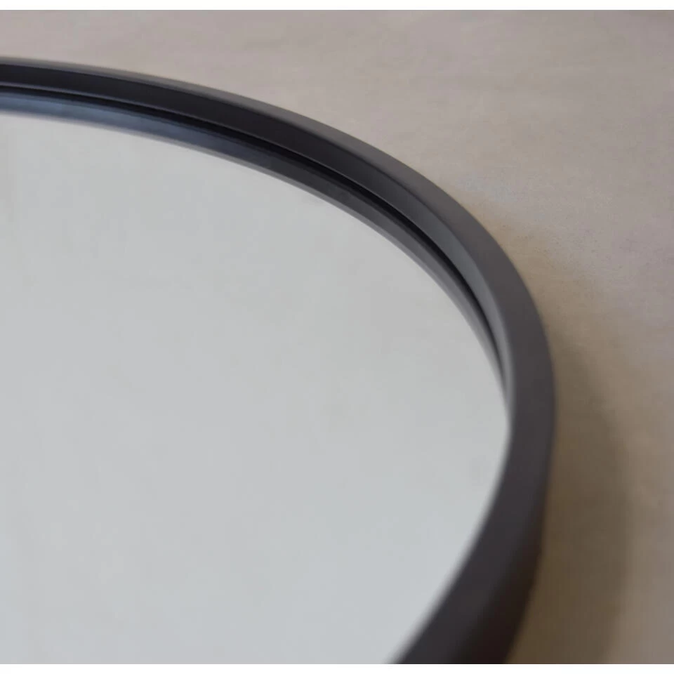 Fragix Ark Wandspiegel - Zwart Metaal - 60x90 3 Fragix Ark Wandspiegel - Zwart Metaal - 60x90 - Afbeelding 3