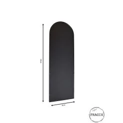 Fragix Ark Wandspiegel - Zwart Metaal - 120x40 7 Fragix Ark Wandspiegel - Zwart Metaal - 120x40 -Home Decoration Store 1000065953 0103