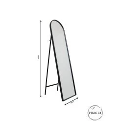 Fragix Ark Passpiegel - Zwart Metaal - 150x40 7 Fragix Ark Passpiegel - Zwart Metaal - 150x40 -Home Decoration Store 1000065954 0103