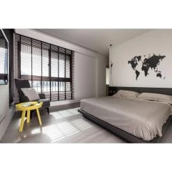 MiMi Innovations Luxe Houten Wereldkaart -True Puzzel - 150x90 Cm - Zwart -Home Decoration Store 1000066975 0103