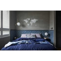 MiMi Innovations Luxe Houten Wereldkaart - 130x78 Cm - Wit -Home Decoration Store 1000066981 0102