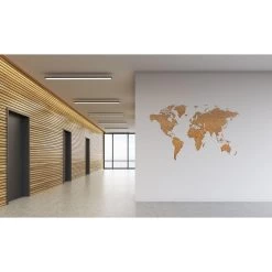 MiMi Innovations Luxe Houten Wereldkaart - True Puzzel - 150x90 Cm - Bruin -Home Decoration Store 1000066990 0102