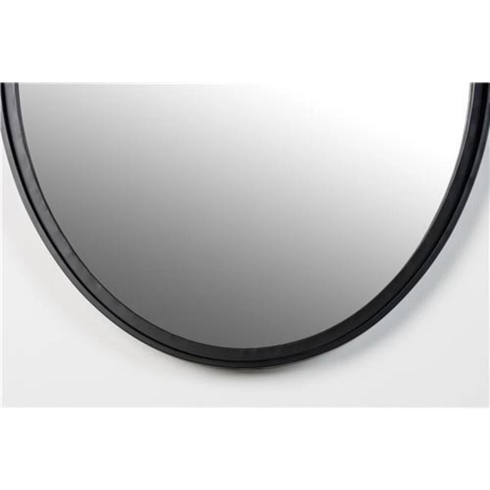 Giga Meubel Spiegel Ovaal Zwart - 60x80x2cm - Spiegel Matz 4 Giga Meubel Spiegel Ovaal Zwart - 60x80x2cm - Spiegel Matz - Afbeelding 4