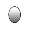 Giga Meubel Spiegel Ovaal Zwart - 60x80x2cm - Spiegel Matz