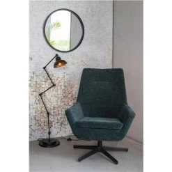 Giga Meubel Spiegel Zwart Ø60cm - Spiegel Matz -Home Decoration Store 1000069733 0103